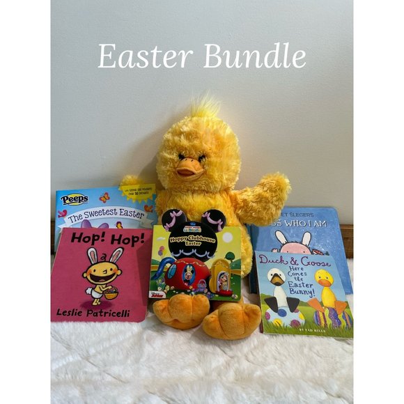 Easter Build A Bear Chick & Easter Books Bundle - Picture 1 of 15